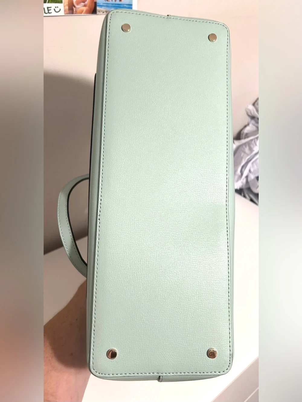 NWT Kate Spade Large Mint Green Tote with Dust Bag